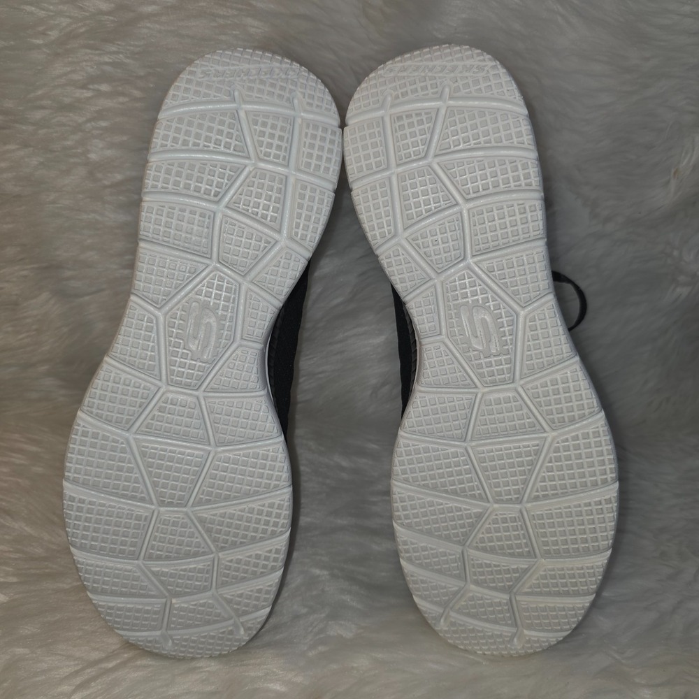 Skechers Bountiful Sneakers – Women's Size 10 — Black/White 56124 BKW - Picture 7 of 8
